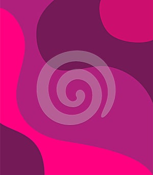 Abstract pink waves geometric seamless repetitive vector pattern background