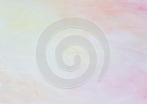 Abstract pink, yellow and orange watercolor background