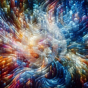 abstract pixel artwork