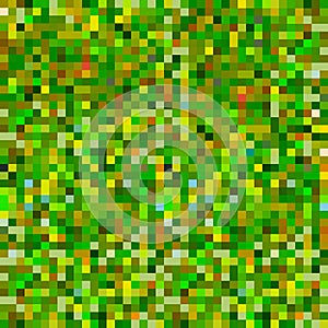 Abstract pixel background green yellow khaki camouflage seamless pattern for fabric, wallpaper, pattern fills, web page background