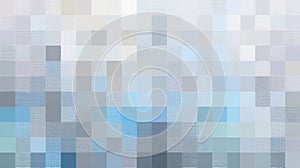 Abstract pixel grid background with blue gray white gradient squares
