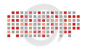 Abstract Pixel Grid Design: Modern Digital Background, vector design Generative AI