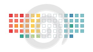 Abstract Pixel Grid Gradient Background, vector design Generative AI