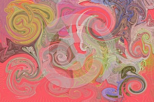 Abstract pixel twirls effects for background or texture Design, imagination, illustration & colorful.