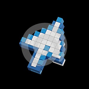 Abstract pixelated cursor icon