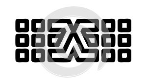 Abstract Pixelated Geometric Cube Pattern Vector, vector design Generative AI