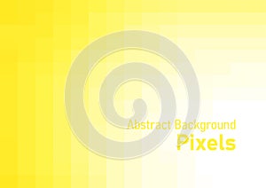Abstract pixels pattern, geometric mosaic background, yellow color gradient, vector illustration template for wallpaper, poster,