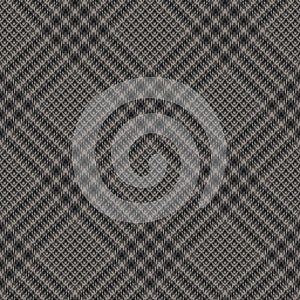 Abstract plaid pattern in dark grey. Seamless hounds tooth tweed check plaid for coat, skirt, dress.