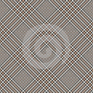 Abstract plaid pattern in grey and beige. Tweed seamless hounds tooth check plaid for coat, skirt, dress.