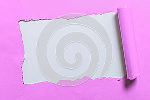Abstract Plain Tear Paper Showing Background Conspectus Flatlay Sheet Presenting Another Backdrop Outline Pad Exhibiting