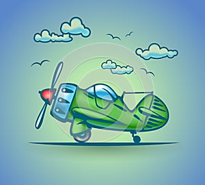 Abstract plane, stylization, vector