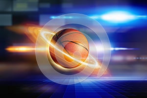 Abstract planet basketball
