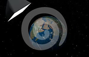 Abstract planet in space