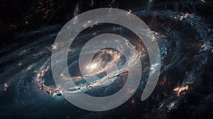 Abstract planets and space background