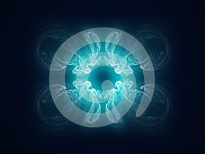 Abstract plasma cloud