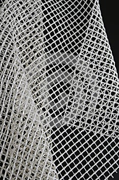 Abstract plastic net for texture and background.