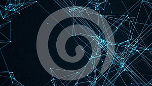 Abstract Plexus Background with Connected Lines and Dots Concept