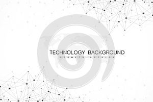 Abstract plexus background with connected lines and dots. Plexus geometric effect. Big data complex with compounds