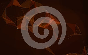 Abstract Plexus Geometric Network on Dark Background