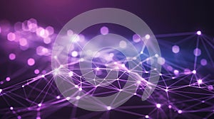 Abstract Plexus Network Background: Data Science, Connection, Technology