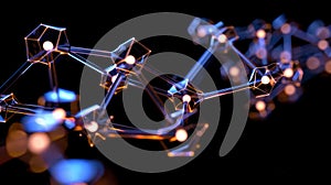 Abstract Plexus Structure Network Connection, Science And Technology