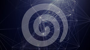 Abstract plexus technology background 3D illustration