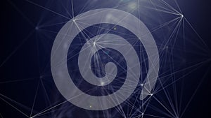 Abstract plexus technology background 3D illustration