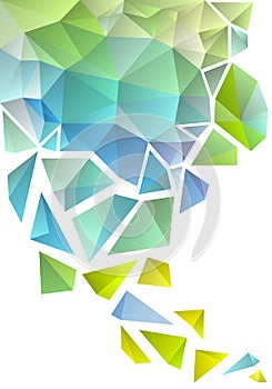 Abstract polygon background, vector