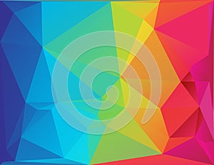 Abstract polygon spectrum background