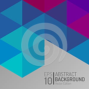 Abstract Polygon Wallpaper Template. Vector Triangle Modern Hexagon Geometric Background. EPS10