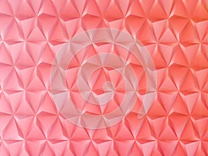 Abstract polygonal Artificial red paper triangle and square for design