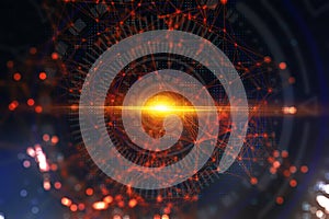 Abstract polygonal backdrop