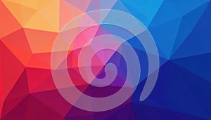 Abstract polygonal backdrop, blue hues, sharp angles , vector, colorful, mesh