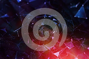 Abstract polygonal backdrop