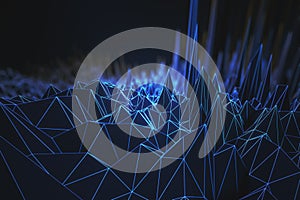 Abstract polygonal backdrop