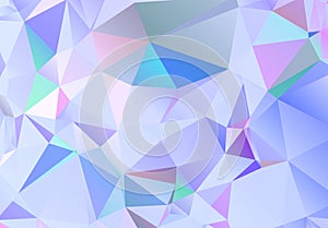 Abstract polygonal background. Futuristic style. Geometric colorful triangle texture. Mosaical surface