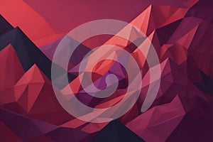 Abstract polygonal background. Triangular low poly style. generative ai