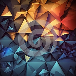 Abstract polygonal background. Triangular low poly style. Vector illustration.
