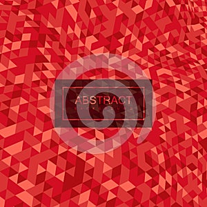 Abstract polygonal distorted background with colorful triangulation