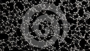 Abstract Polygonal Fractal Structure, 3d render