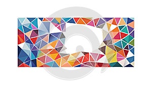 Abstract Polygonal Frame Geometric Space Modern Vector, vector design Generative AI