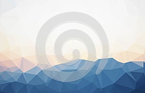 Abstract polygonal mountains vector background