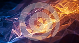 Abstract Polygonal Network Background