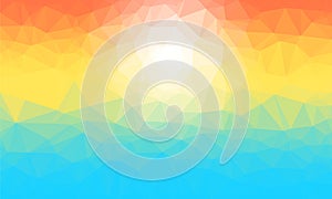 Abstract polygonal triangle background. Vector Polygon which consist of triangles.