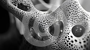 Abstract porous bone like cellular structure