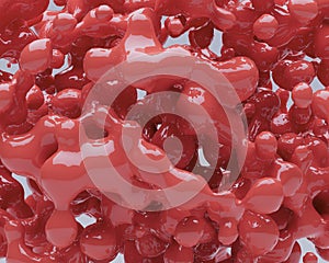 Abstract Porous Red Ball