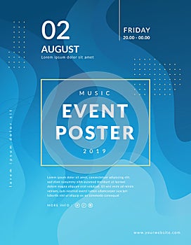 Abstract poster event template