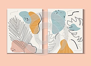 Abstract poster in modern hipster style. Vector illustration