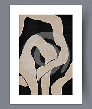 Abstract postmodernism minimalism wall art print