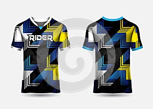 Abstract Premium soccer jerseys design vector. t shirt sport design background vector